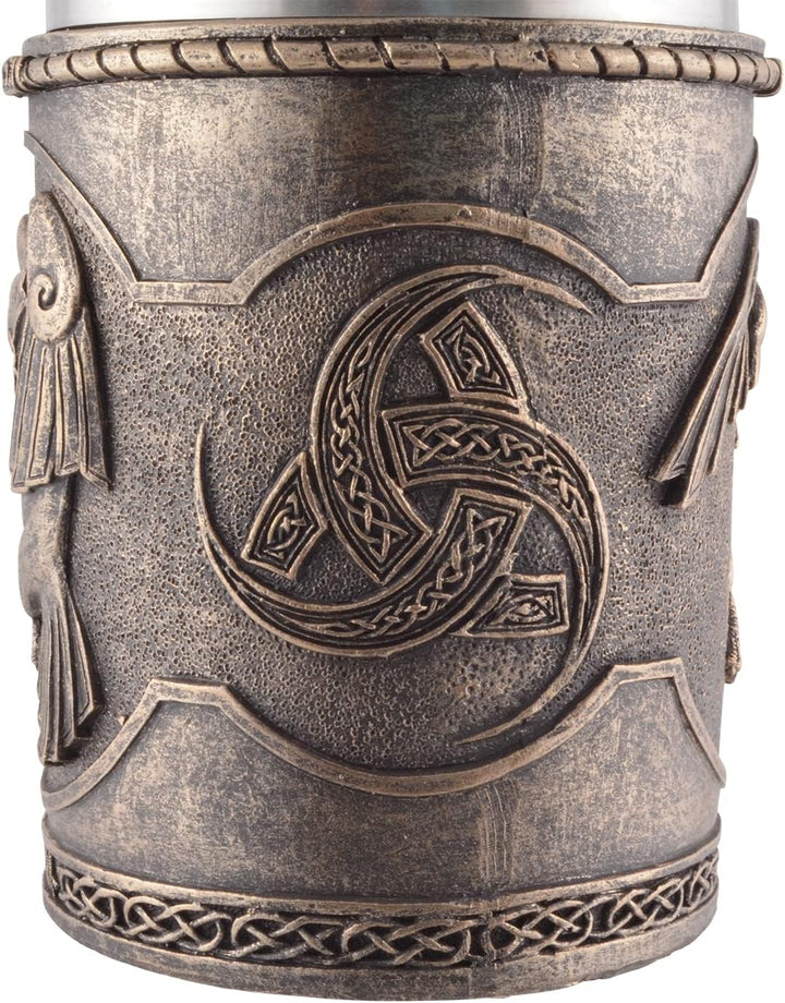 VOGLER Joh. Vogler GmbH Wikingerkrug Hugin und Munin, aus Kunststein angefertigt und Künstlerhand mi