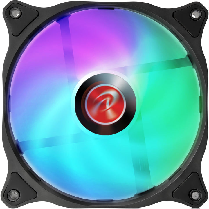 Raijintek EOS 12 RBW ADD Lüfter, 2er-Set inkl. Controller, Schwarz, 120 mm