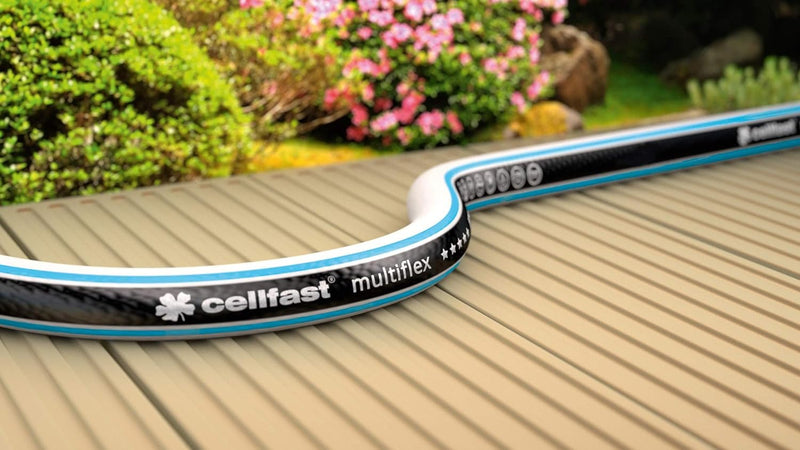 cellfast Gartenschlauch MULTIFLEX ATSV Formstabiler, Flexibel 4-lagiger Schlauch aus hochwertigem Do