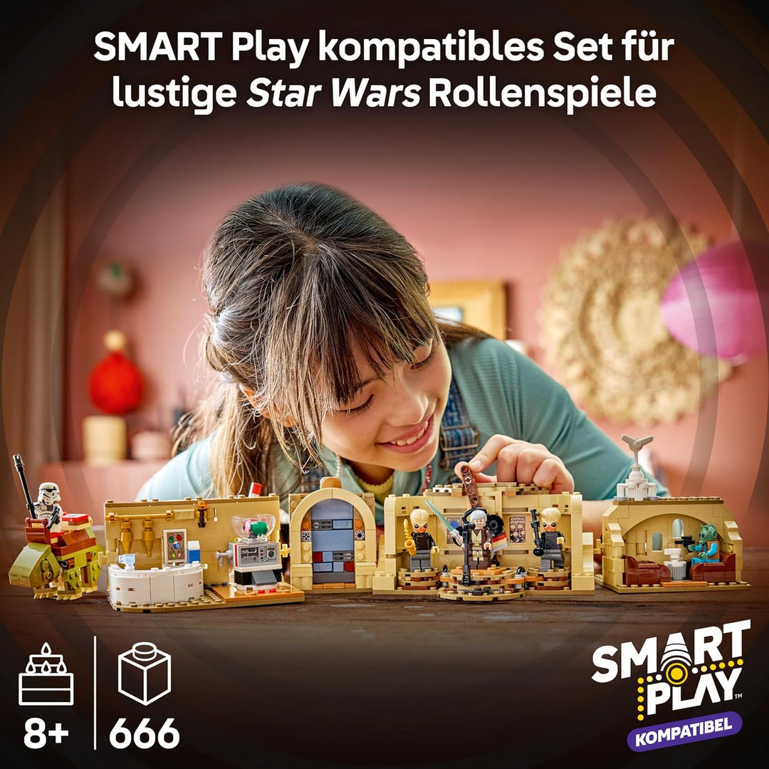 LEGO Star Wars 75425 SMART Play: Mos Eisley Cantina - Kompatibles Interaktives Spielzeug inkl. 3 SMA