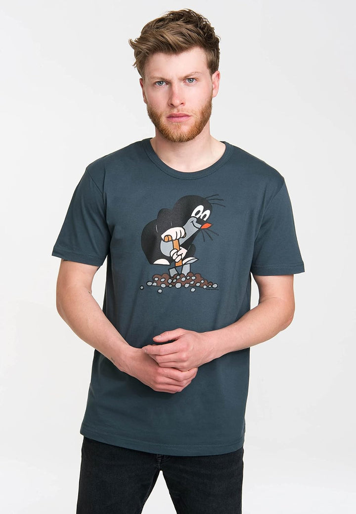 Logoshirt® TV I Der kleine Maulwurf I Hügel I T-Shirt Print I Damen &amp; Herren I kurzärmlig I Lizenzie