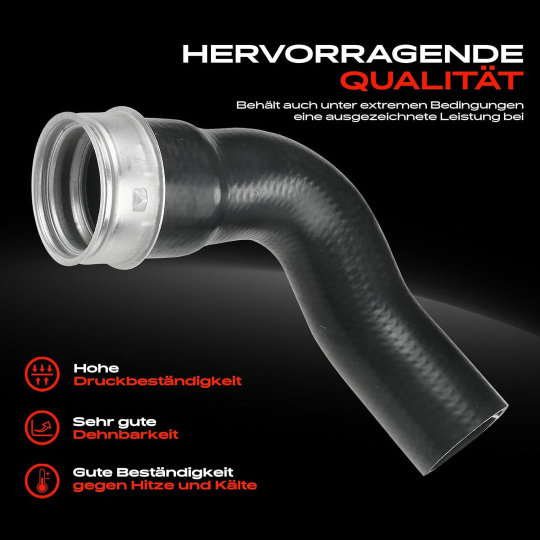 Ladeluftschlauch Turboschlauch mit Halteklammer rechts und Ladeluftkühler für M-Klasse W163 ML 270 C