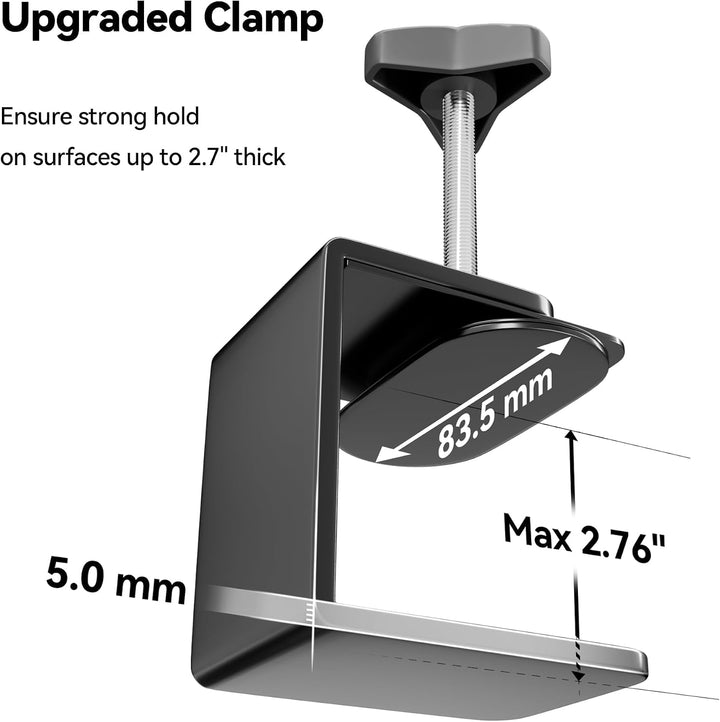 Faltbarer Hundepflegetisch-Arm mit Tischklemme – Höhenverstellbar 66–102 cm, Grooming-Arm mit Hängem