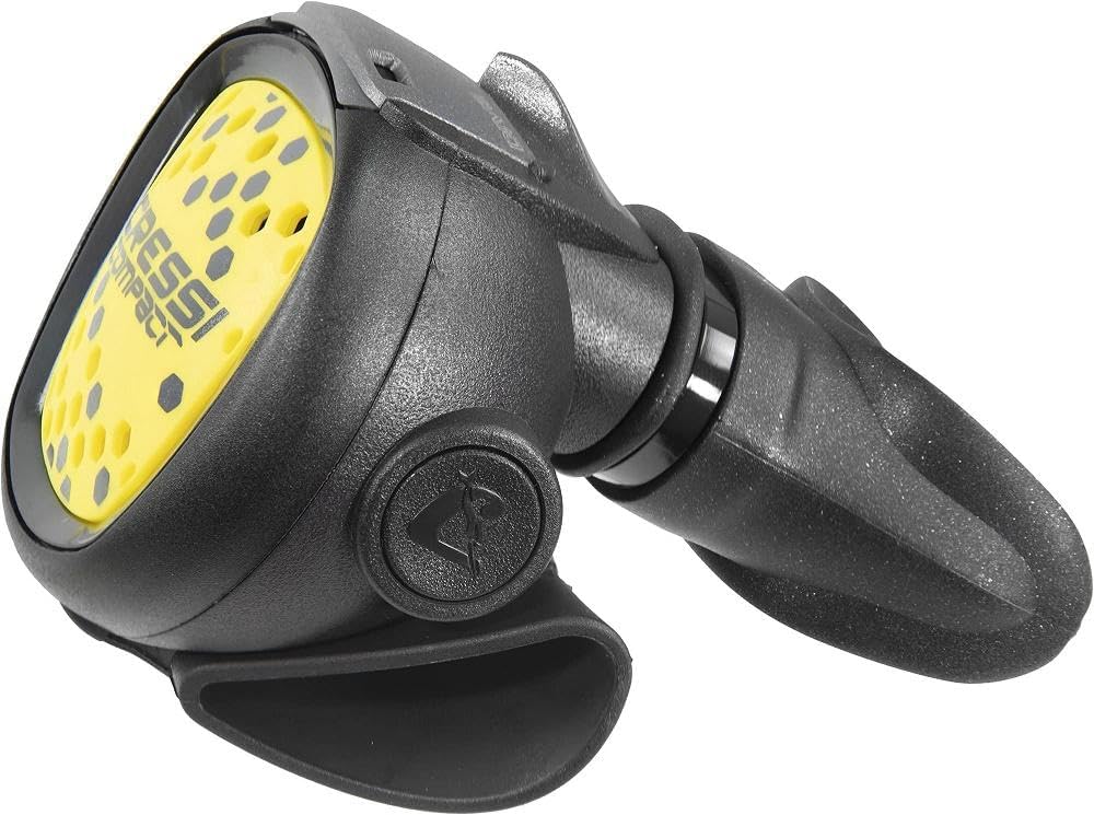 Cressi Octopus zum Tauchen - Premium Octopus mit gelber Röhre Compact, Compact