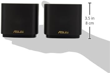 ASUS ZenWiFi AX Mini (XD4) AX1800 2er Set Schwarz kombinierbarer Router (2in1 Mesh Zugangspunkte-Set