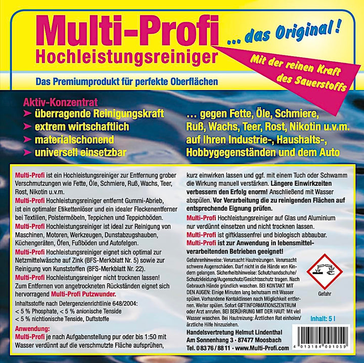 Multi Profi Hochleistungsreiniger 5 Liter
