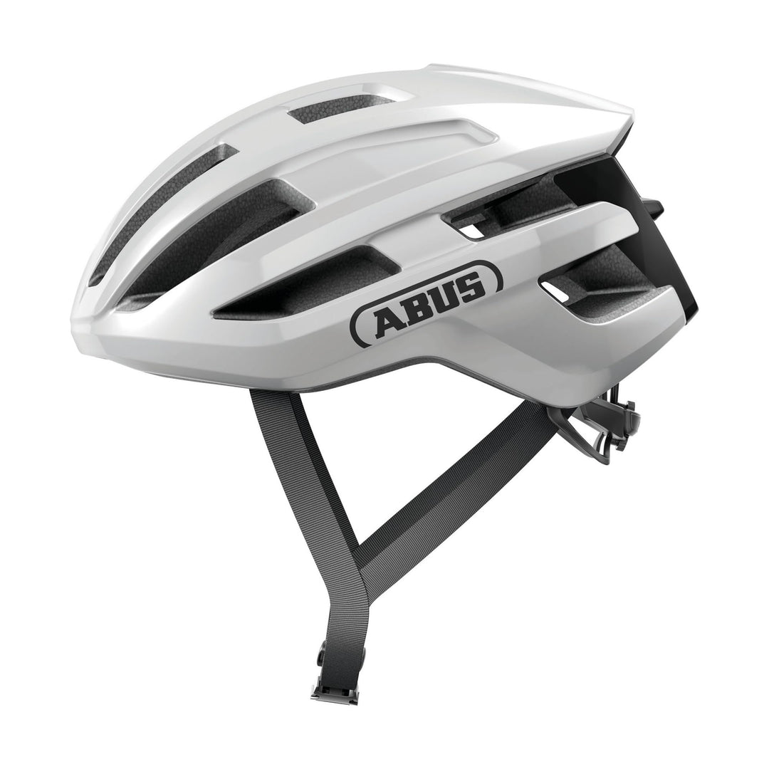 ABUS Rennradhelm PowerDome - leichter Fahrradhelm mit cleverem Belüftungssystem und aerodynamischem