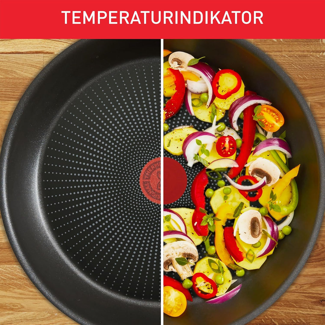 Tefal Recycled On Wokpfanne 28 cm, 100% recyceltes Aluminium, Antihaftbeschichtung, Induktion, Spülm
