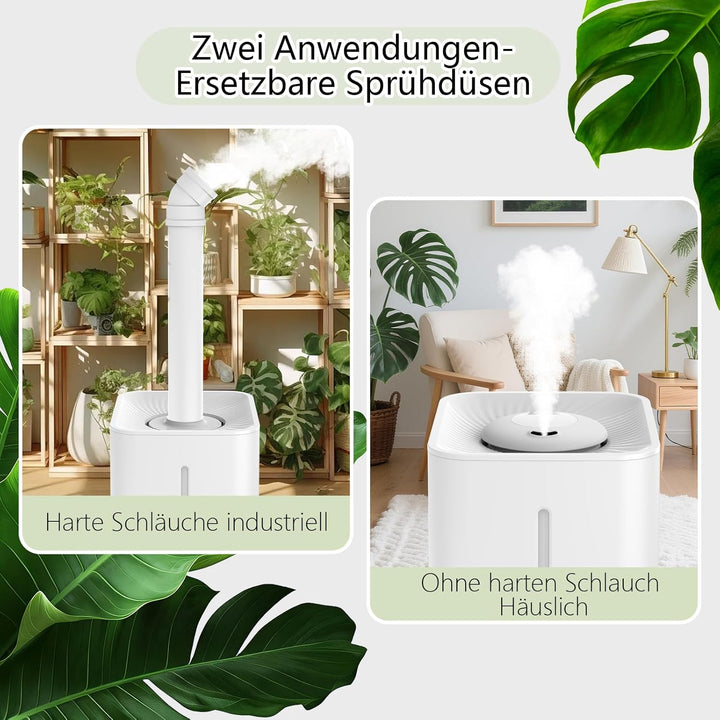 Pflanzen Luftbefeuchter 6L,Smart Luftbefeuchter Grow Box,mit einstellbarer Luftfeuchtigkeit, Timer-F