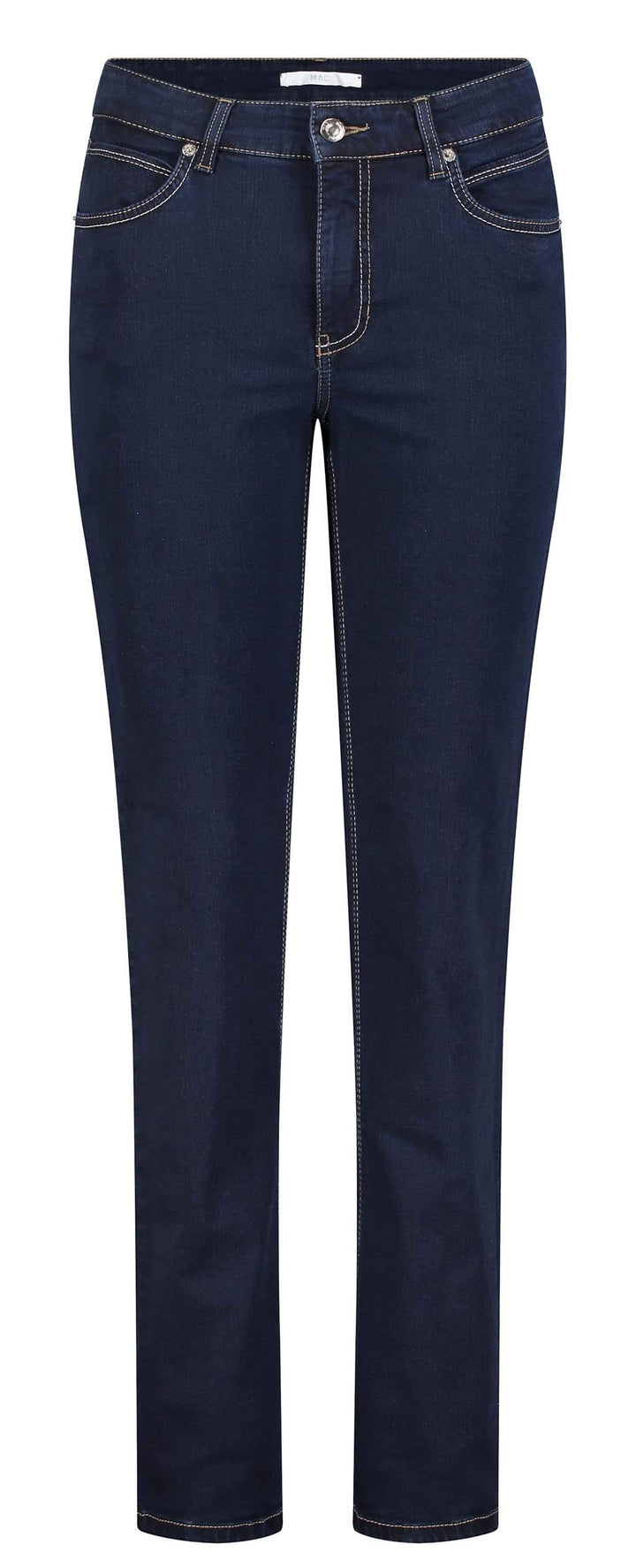 MAC Jeans Damen Jeans Hose Melanie Stretchdenim Grey 34W / 28L Dark Rinsewash (D801), 34W / 28L Dark