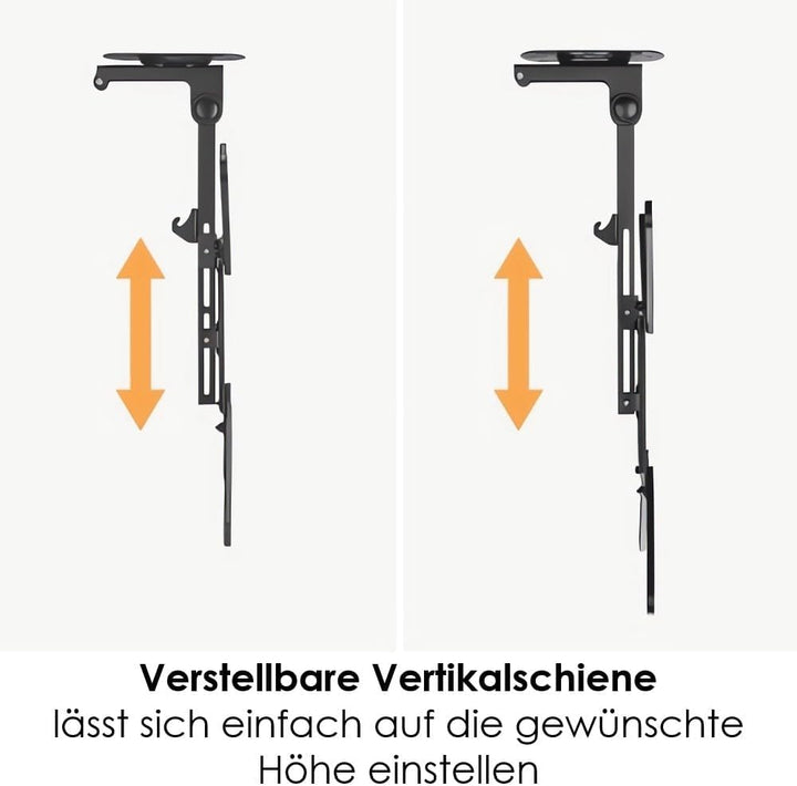 ARLI TV Deckenhalterung klappbar 23–55 Zoll neigbar schwenkbar faltbar Halter VESA bis 400×400 höhen