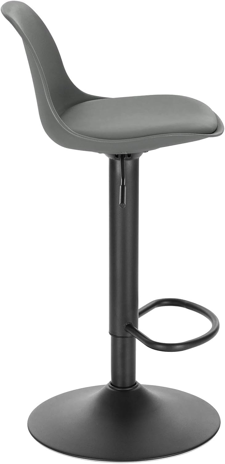 Lestarain 4 Stücke Barhocker,360°Drehbar Hocker Barstuhl mit Rückenlehne höhenverstellbar Tresenhock