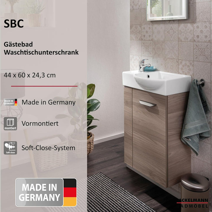 FACKELMANN SBC Mini Waschtischunterschrank 45 Steinesche | Art.Nr: 86055