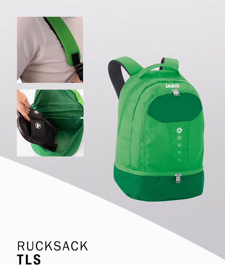 JAKO Striker Rucksack Ohne Geschlecht EMPTY/NO SIZE Sportgrün, EMPTY/NO SIZE Sportgrün