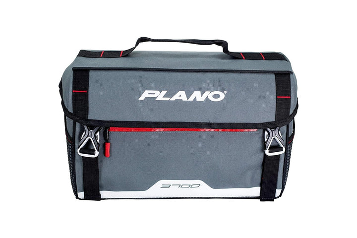 Plano Unisex-Erwachsene Weekend Series 3700 Softsider Angeltasche Ködertasche, Grau/Rot 3700 Softsid