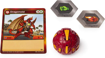 BAKUGAN 6045138 / #20115348 - Storage Case, Aufbewahrungskoffer mit extra Basic Ball, Dragonoid (rot