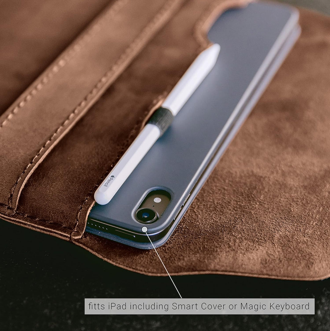hecho. Leder Hülle für iPad Pro 12.9" (2015-2017) mit Stifthalter - Handmade & Fair - Fernando (Case