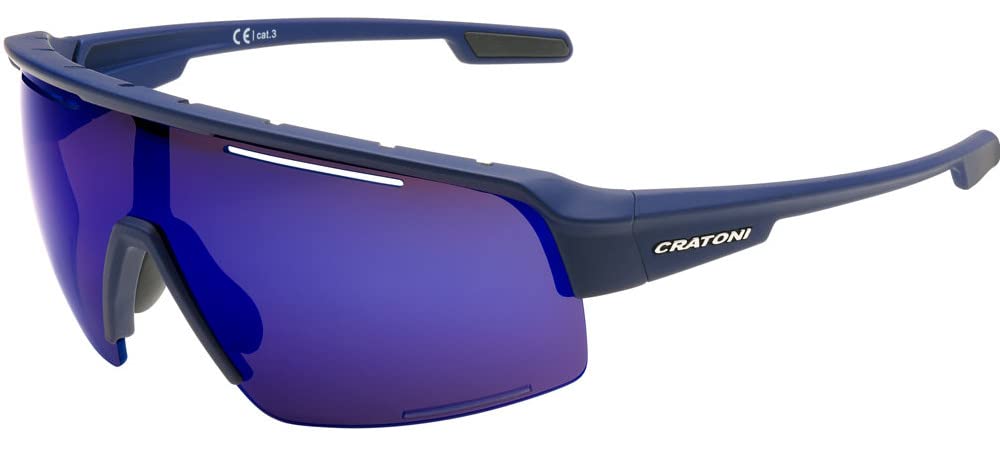 Cratoni Unisex C-matic Color+ Sport Sportbrille Einheitsgrösse blau-blau, Einheitsgrösse blau-blau