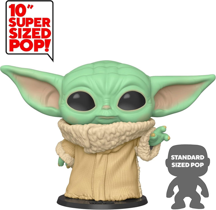 Funko Pop! Star Wars: The Mandalorian - 10" Grogu (The Child, Baby Yoda) - Vinyl-Sammelfigur - Gesch