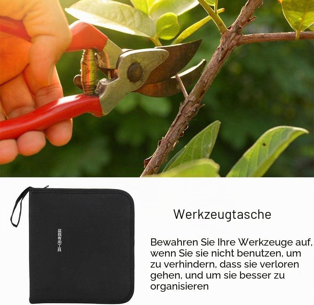 Fdit Garden Bonsai Tool Bag Organizer Pouch Halter für Mini-Gartengeräte im Innenbereich