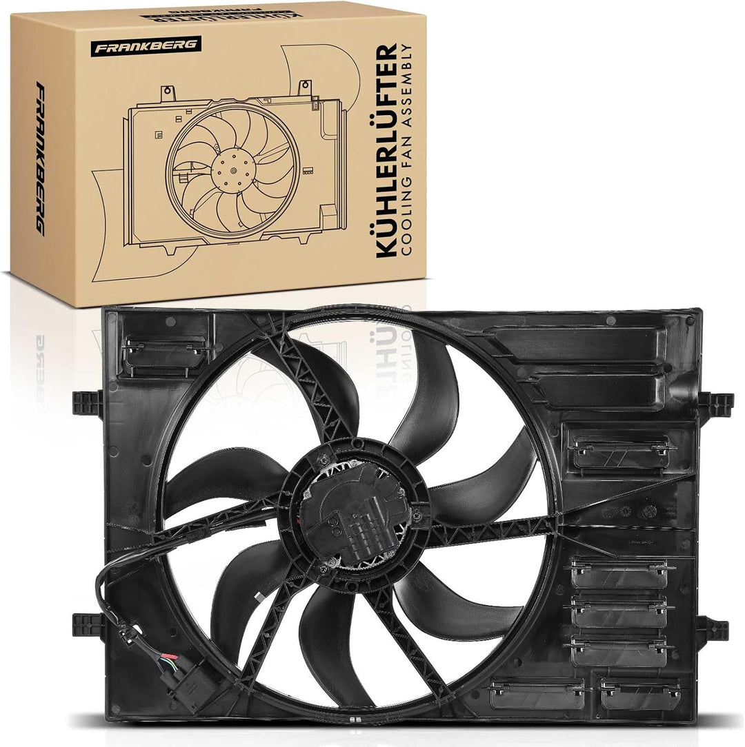 Frankberg Kühlerlüfter Ventilator Motorkühlung Kompatibel mit A3 8V1 8VK 8VM 8VS 2012-Heute Q2 GAB G