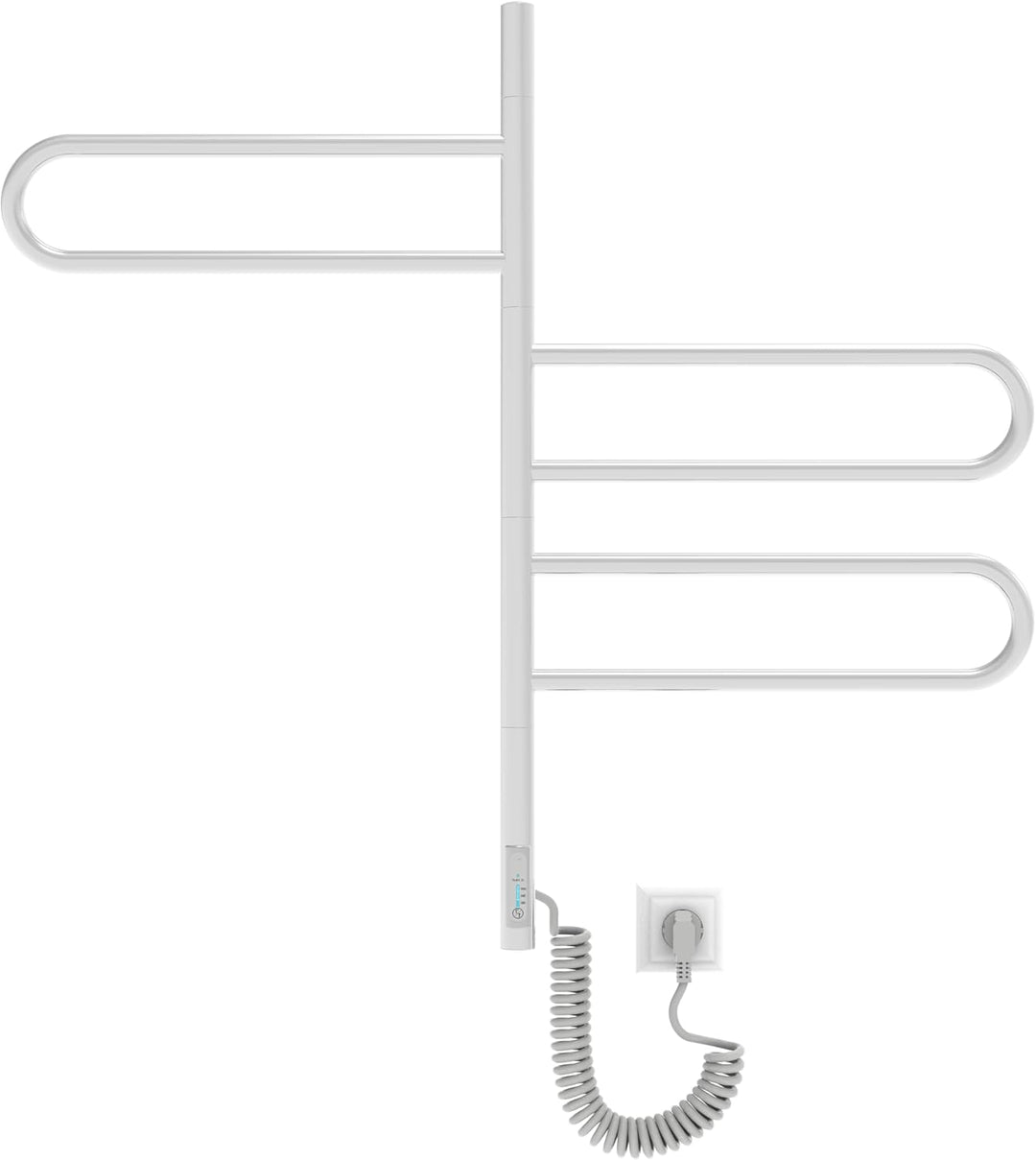 Elna® Handtuchheizkörper Elektrisch Chrom 82x46 cm, 78W - Badheizkörper Elektrisch Handtuchwärmer Ed