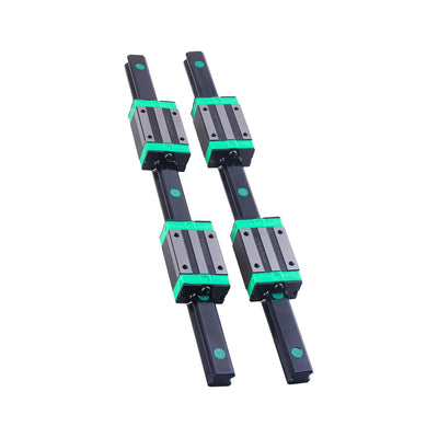 BEVDICNC HGR20 600mm Linearschiene Schwarz 2 Stück Linearführung mit 4 Stück HGH20CA Schlittenschieb