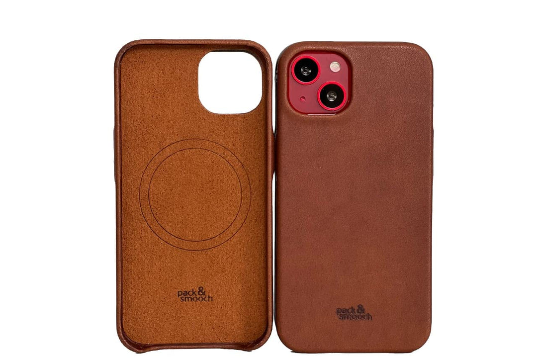 Pack & Smooch Für iPhone 14 Plus (6,7") Lederhülle Ledercase Backcover -Chester- aus Pflanzlich gege