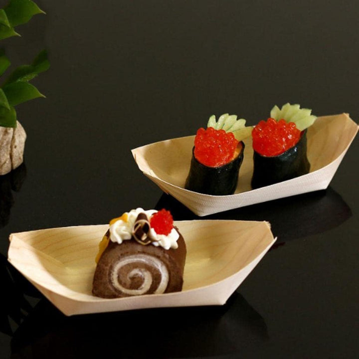 Schalen Teller 100 Set, Fingerfood Schälchen, Snack Schalen für Knabbereien, Tapas oder Sushi, plast