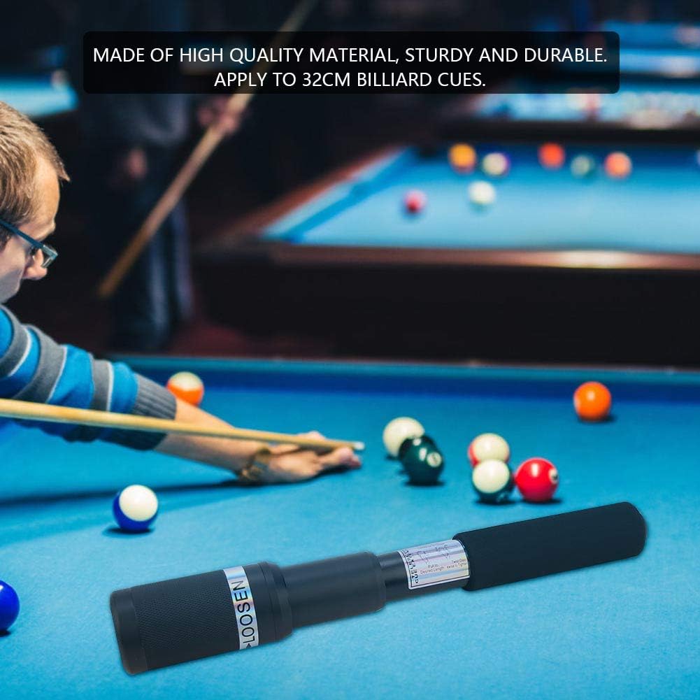 Keenso Pool Cue Extender, Neun-Ball Club Teleskop Pool Cue Extension Zubehörteile