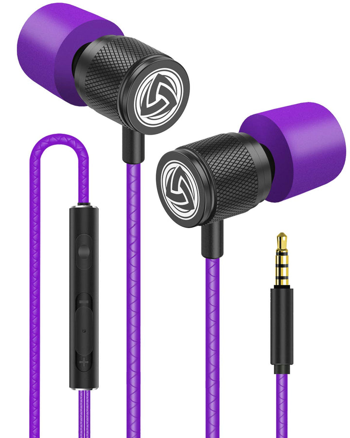 LUDOS Ultra Kopfhörer In Ear Ohrhörer mit Kabel und Mikrofon, Kristallklarer Klang, Ausgewogene Höhe