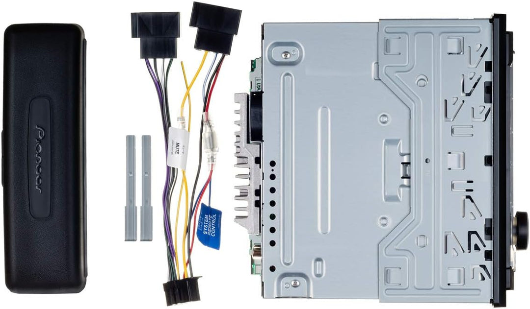 Pioneer DEH-S120UBB | 1DIN RDS-Autoradio mit roter Tastenbeleuchtung | Display blau | Android-Unters