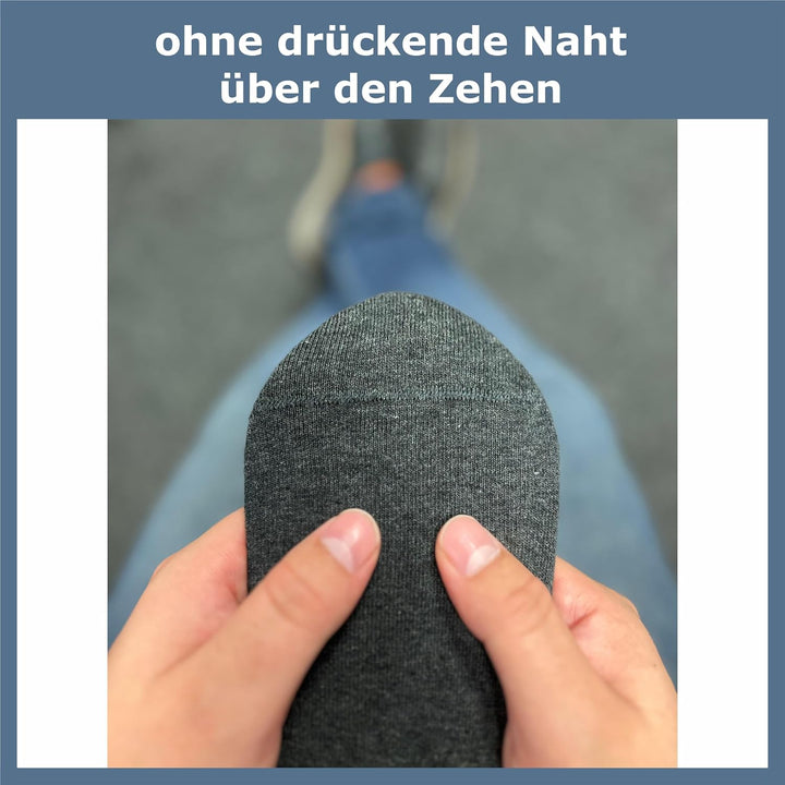 GAWILO Damen & Herren Kniestrümpfe (4 Paar) lange Socken mit Komfortbund aus 80% Baumwolle | kein Ve