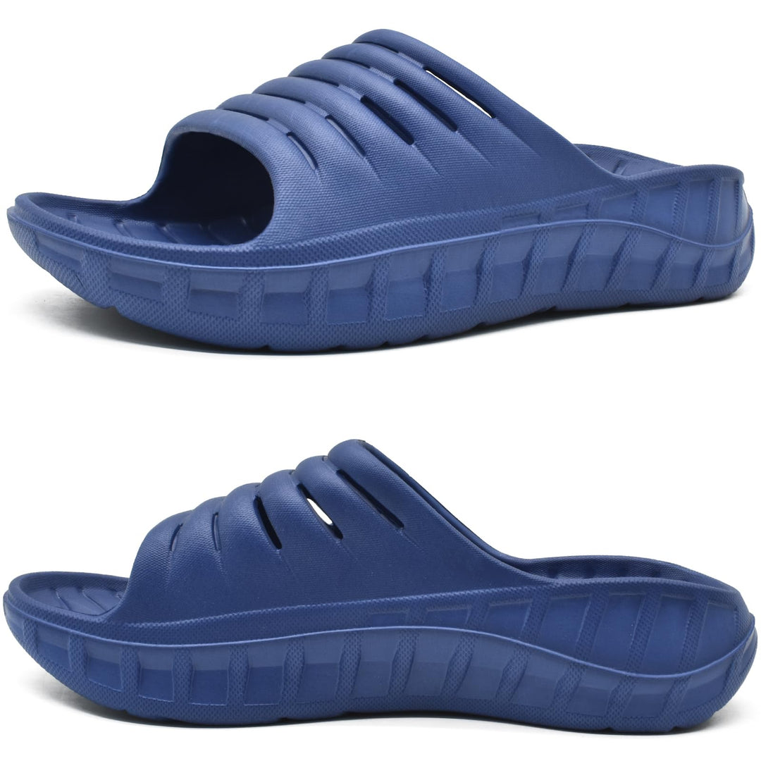 KuaiLu Recovery Sandalen Herren mit Bequeme Plantarfasziitis Arch Support, Orthopädische Männer Leic