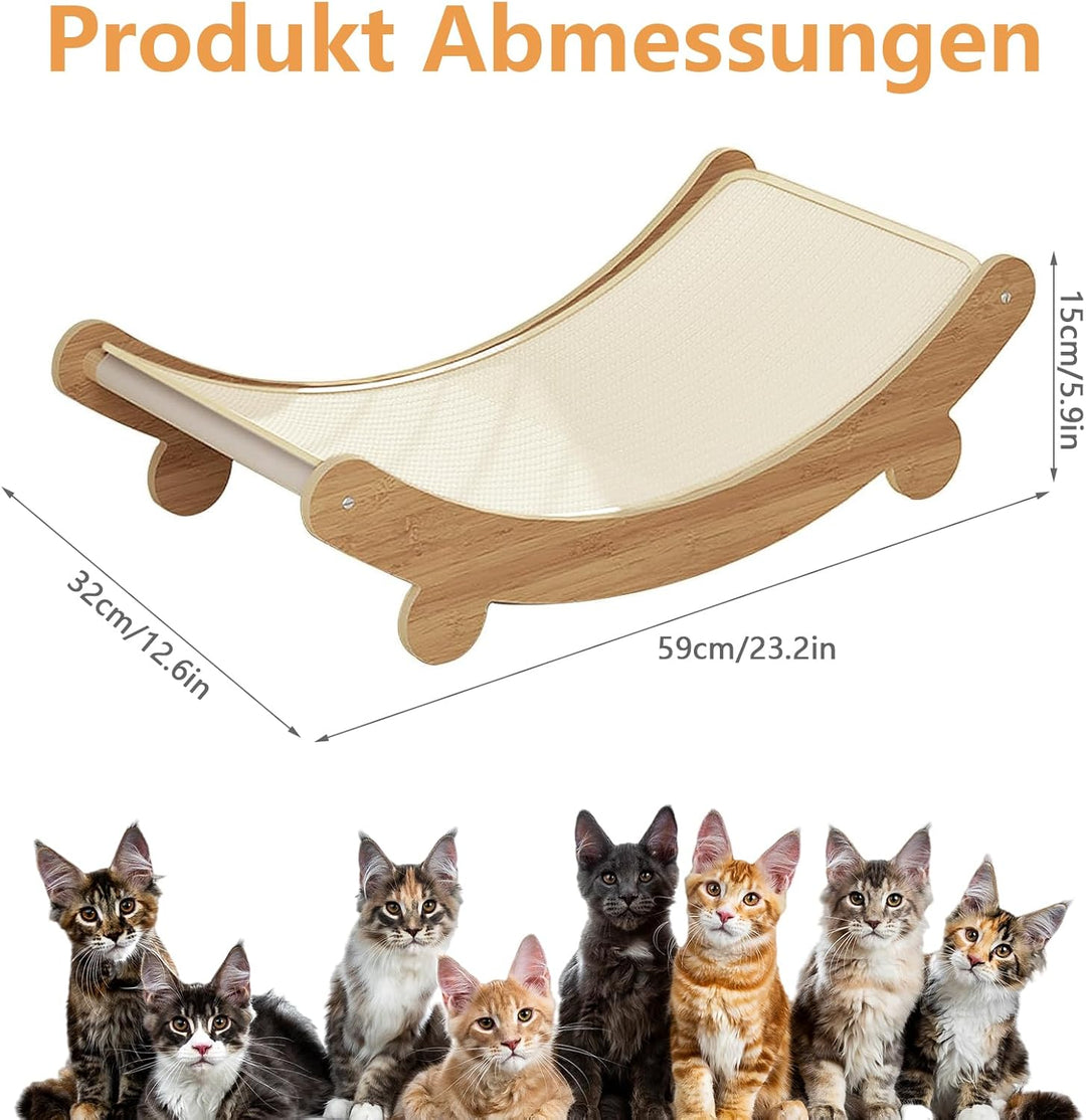 Kratzbretter Katze, 2-in-1 Kratzbrett Katze Sisal, Grosses Kratzpappe für Katzen, Multifunktional Kr