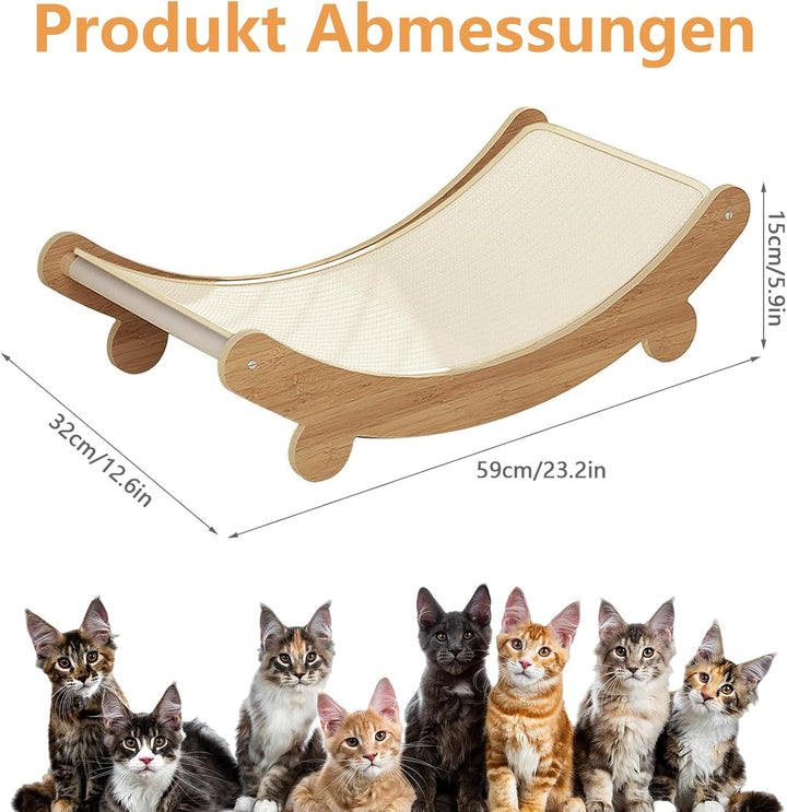 Kratzbretter Katze, 2-in-1 Kratzbrett Katze Sisal, Grosses Kratzpappe für Katzen, Multifunktional Kr