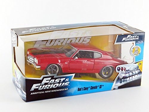 Jada Toys – 97193r – Chevrolet Doms Chevelle SS – Fast and Furious – Massstab 1/24 Zwart, Zwart