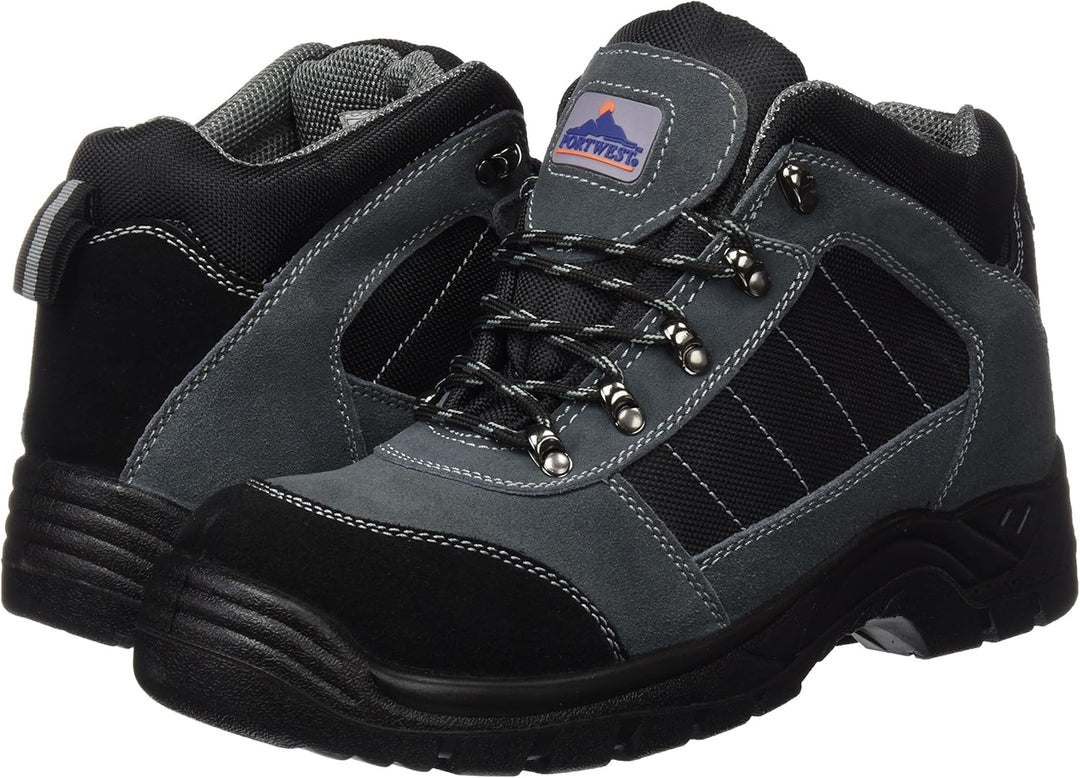 Portwest Steelite Trekker Sicherheitsstiefel S1P , Grösse: 44, Farbe: Schwarz, FW63BKR44 44 EU Schwa