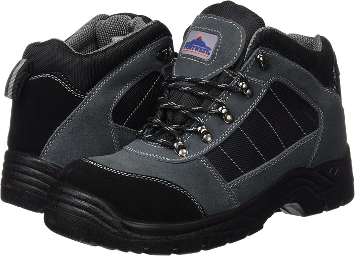 Portwest Steelite Trekker Sicherheitsstiefel S1P , Grösse: 44, Farbe: Schwarz, FW63BKR44 44 EU Schwa