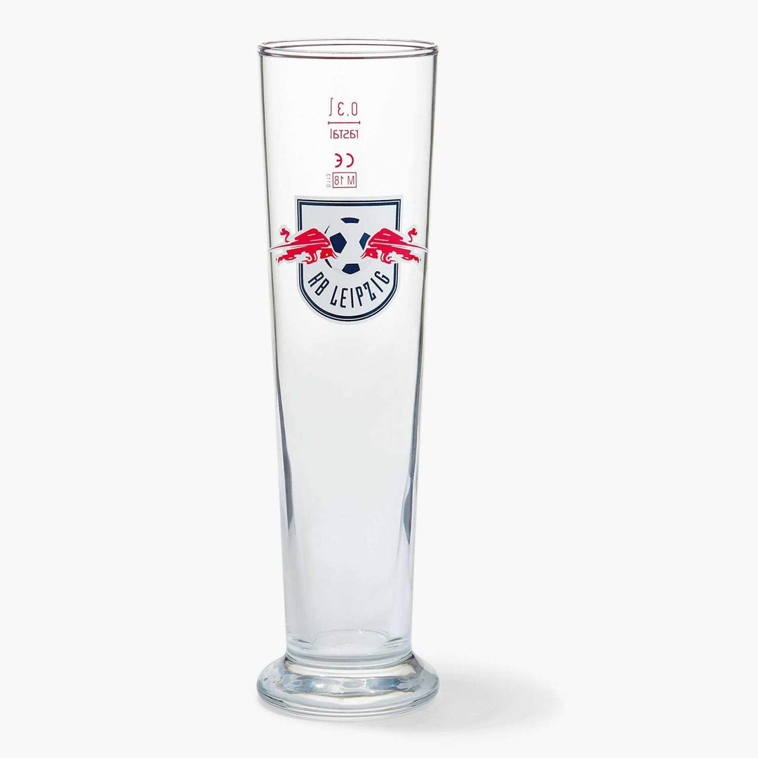 RB Leipzig Pilsglas - Logo farbig - 2er Set Bierglas RBL Glas - Plus Lesezeichen Wir lieben Fussball