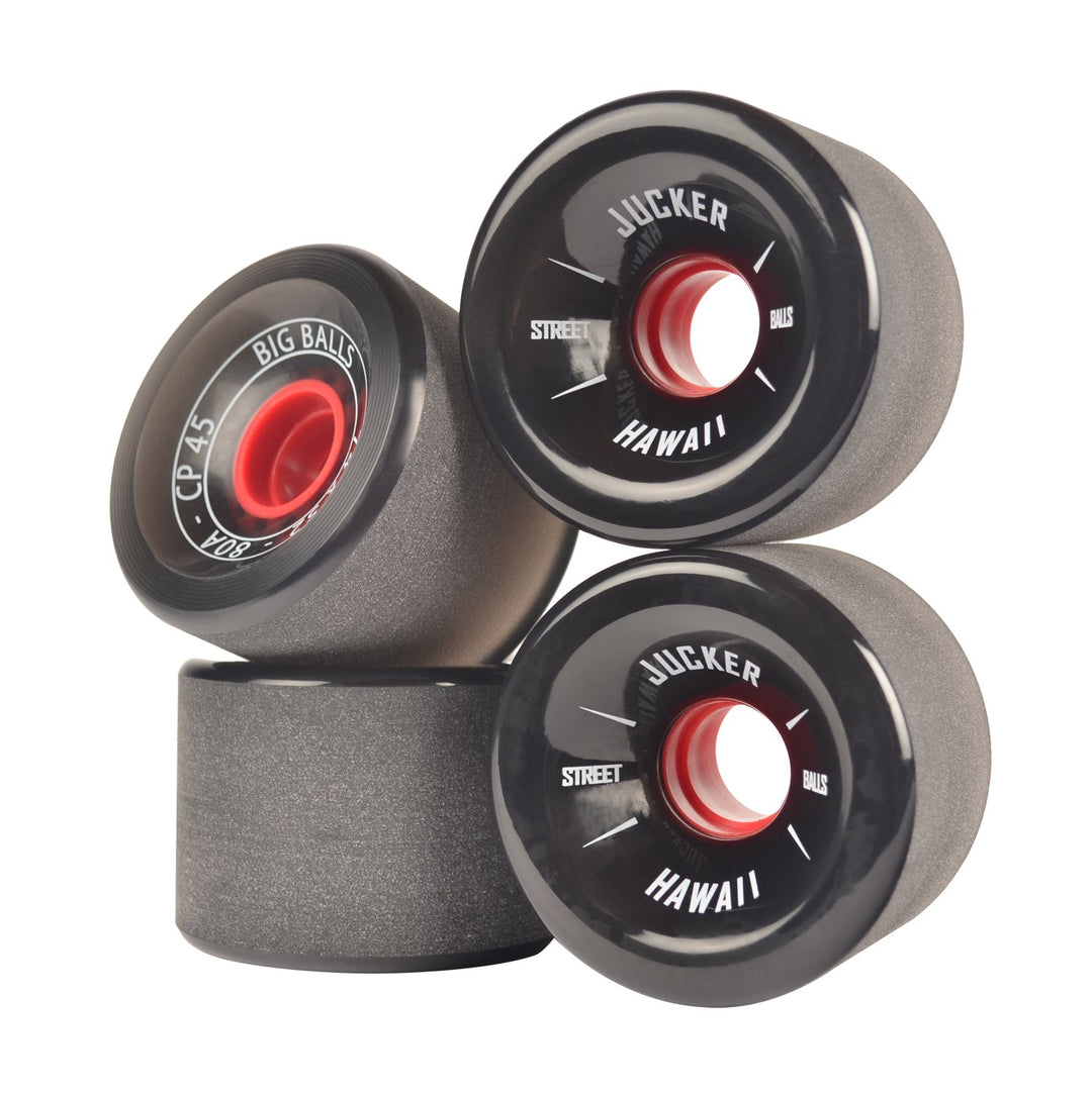 JUCKER Hawaii Longboard Rollen/Wheels STREETBALLS -Big Balls Black