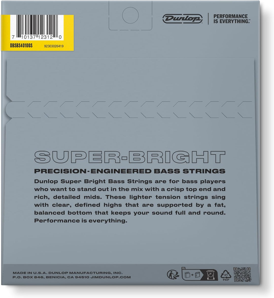 Bassgitarren-Saiten Dunlop SB Steel Short 40-100