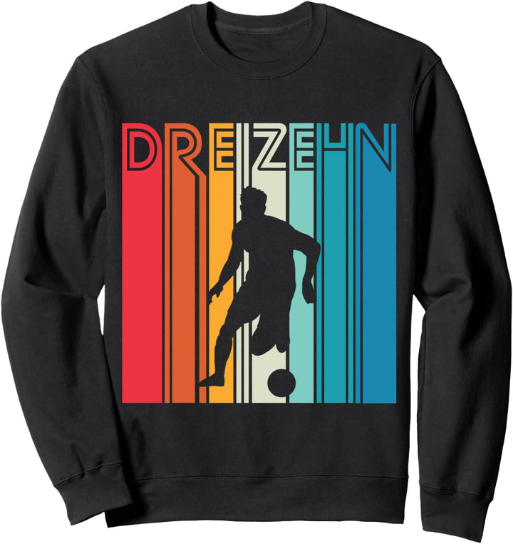 13. Geburtstag Fussball Fan Fussballer 13 Jahre Junge Kinder Sweatshirt