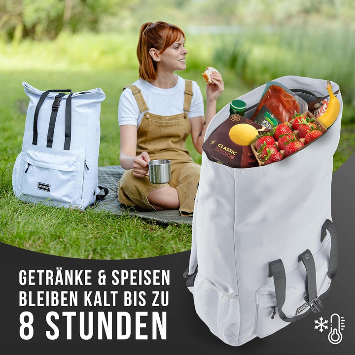 Coolin' Kühlrucksack 30L | Rucksack mit Kühlfach für Bier, Picknick, Getränke & Co | Kühltasche als