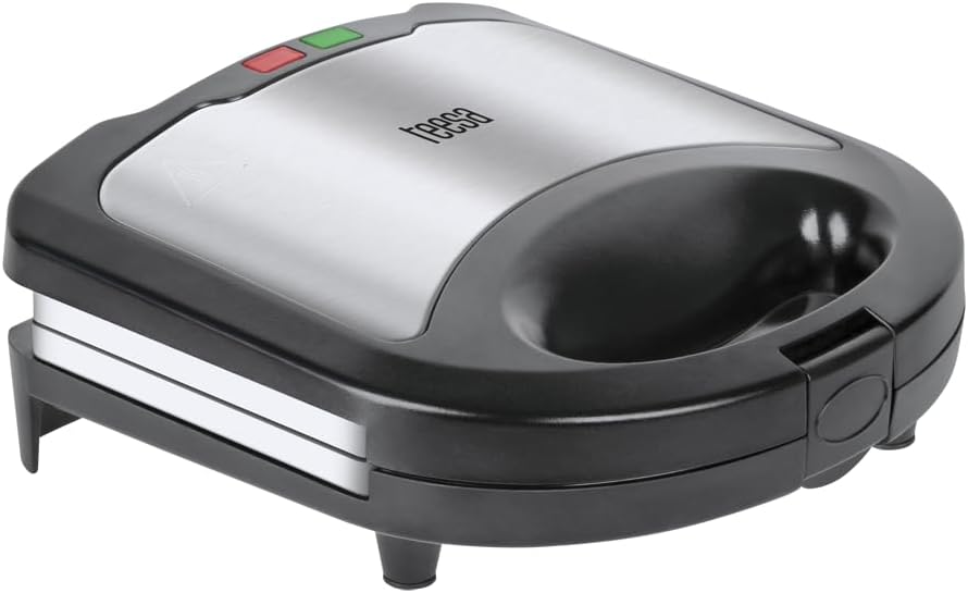 TEESA Sandwichmaker TSA3222 mit Keramikplatten silber/schwarz