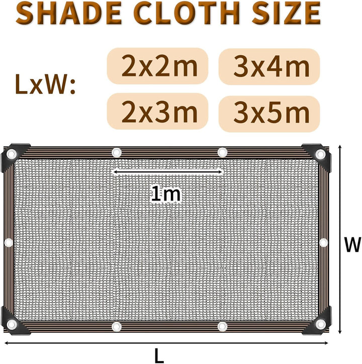 3 x 6 m Abdeckung für Hühnerstall, UV-Schutz, 90 % Sonnenschutz, Netzplane für Haustierkäfig, Kaninc