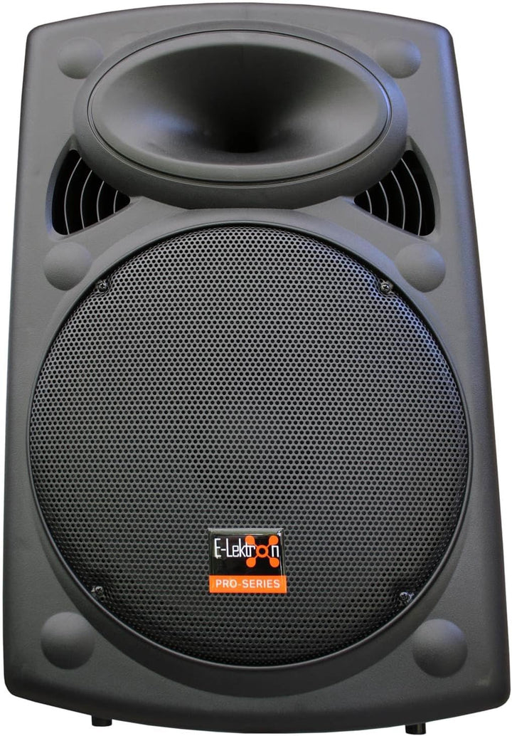 Mobile PA Sound Anlage Akku-MP3-USB-SD inkl. Funkmikrofone 900W Soundsystem E-Lektron EL38-M