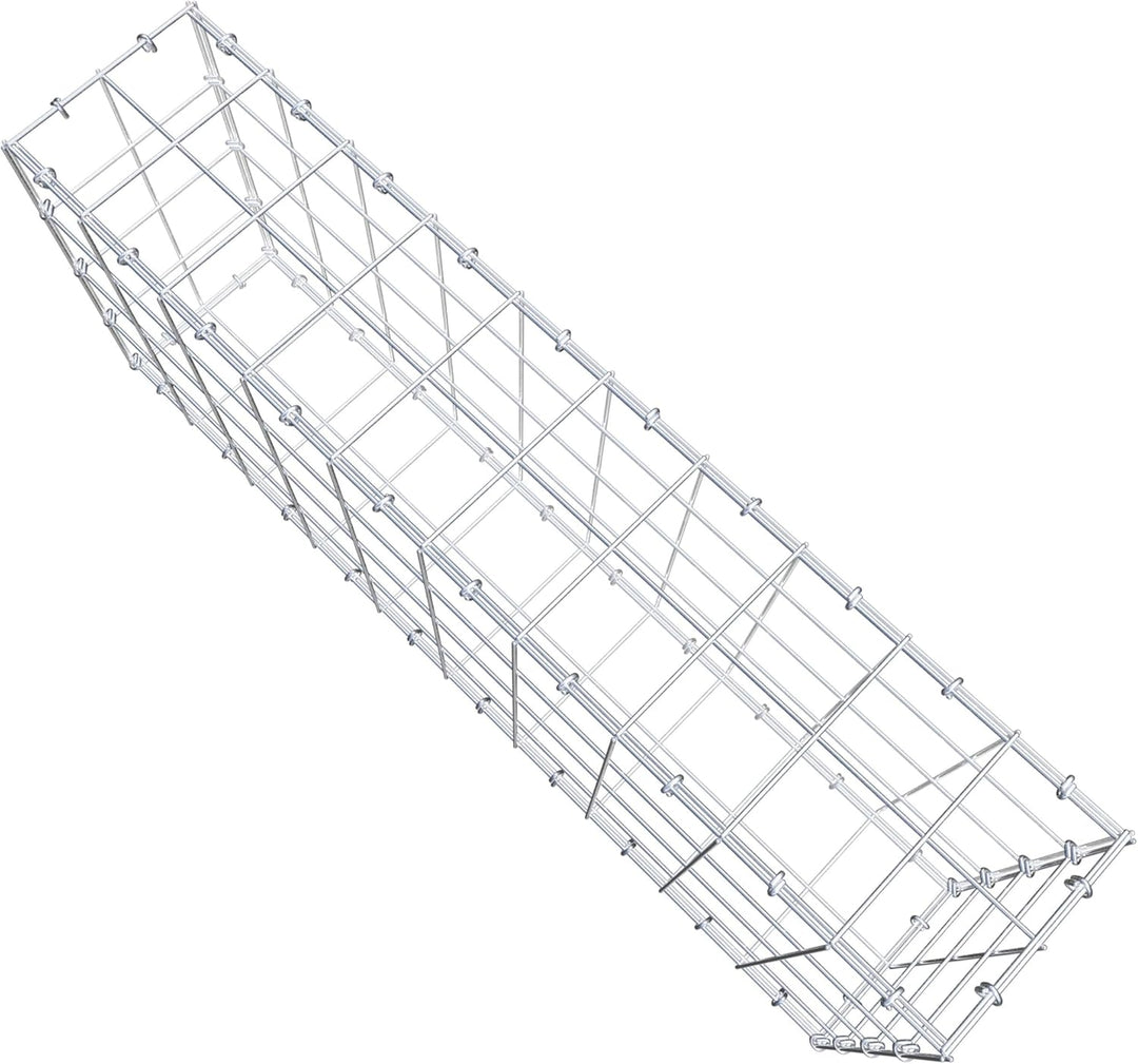 GABIONA Steinkorb-Gabione eckig, Maschenweite 10 x 10 cm, Tiefe 20 cm, Gabione 100 x 40 x 20 cm (L x
