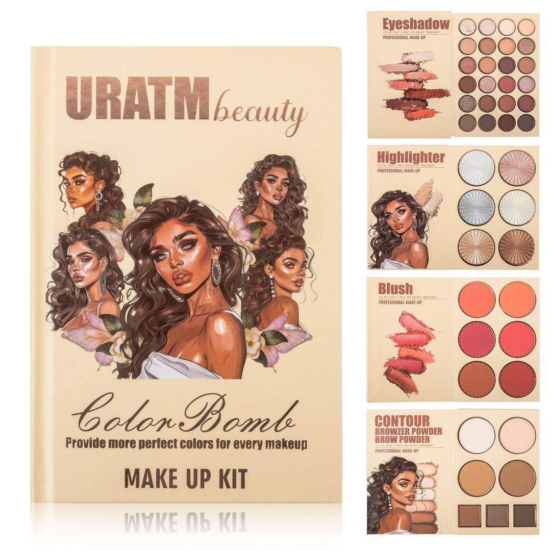 RoseFlower Profi Schminke Set Makeup Paletten Make Up Set Schminkkoffer Teen Make-up-Palette Tragbar