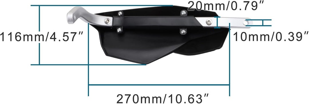 GOOFIT Lenkerhandbürste Guards Protector Handguards Ersatz für Motocross Motorrad Offroad Pitbike Di